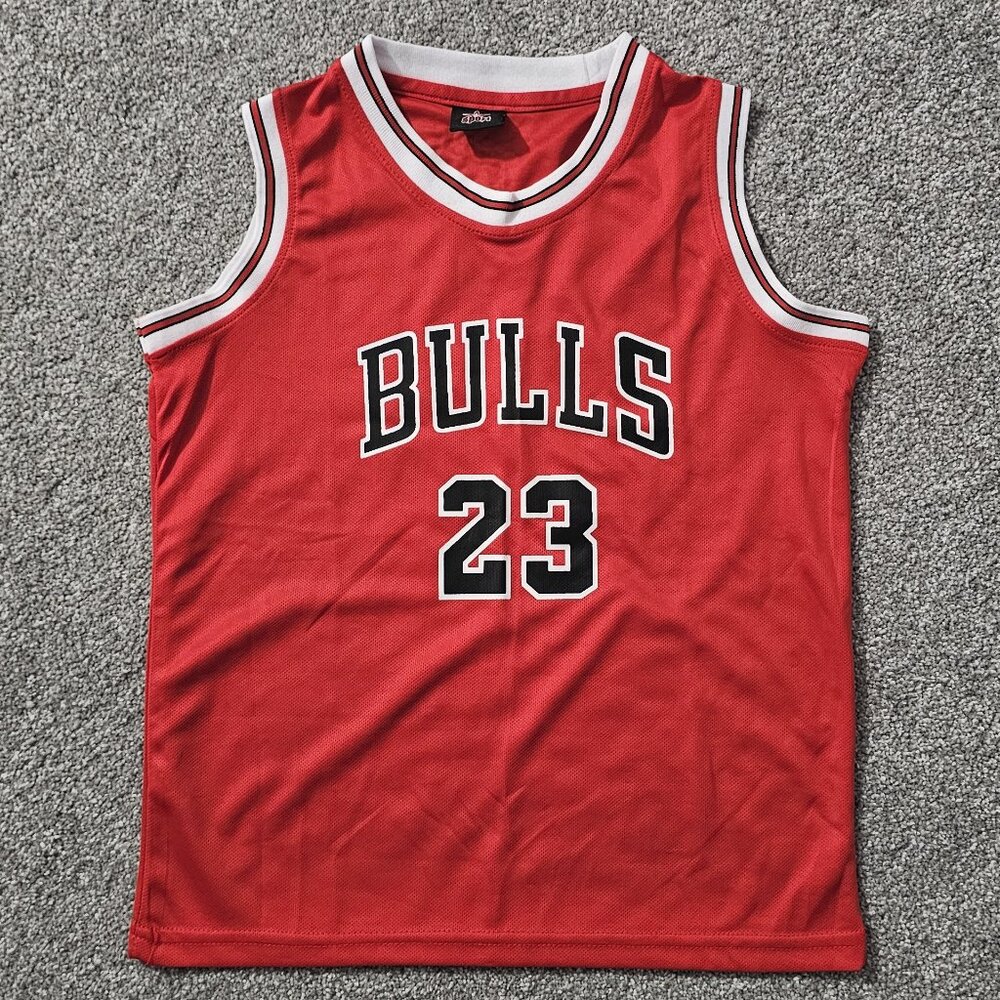 CHICAGO BULLS ~ red ~ JORDAN ~ 23 ~ polyester ~ TANK